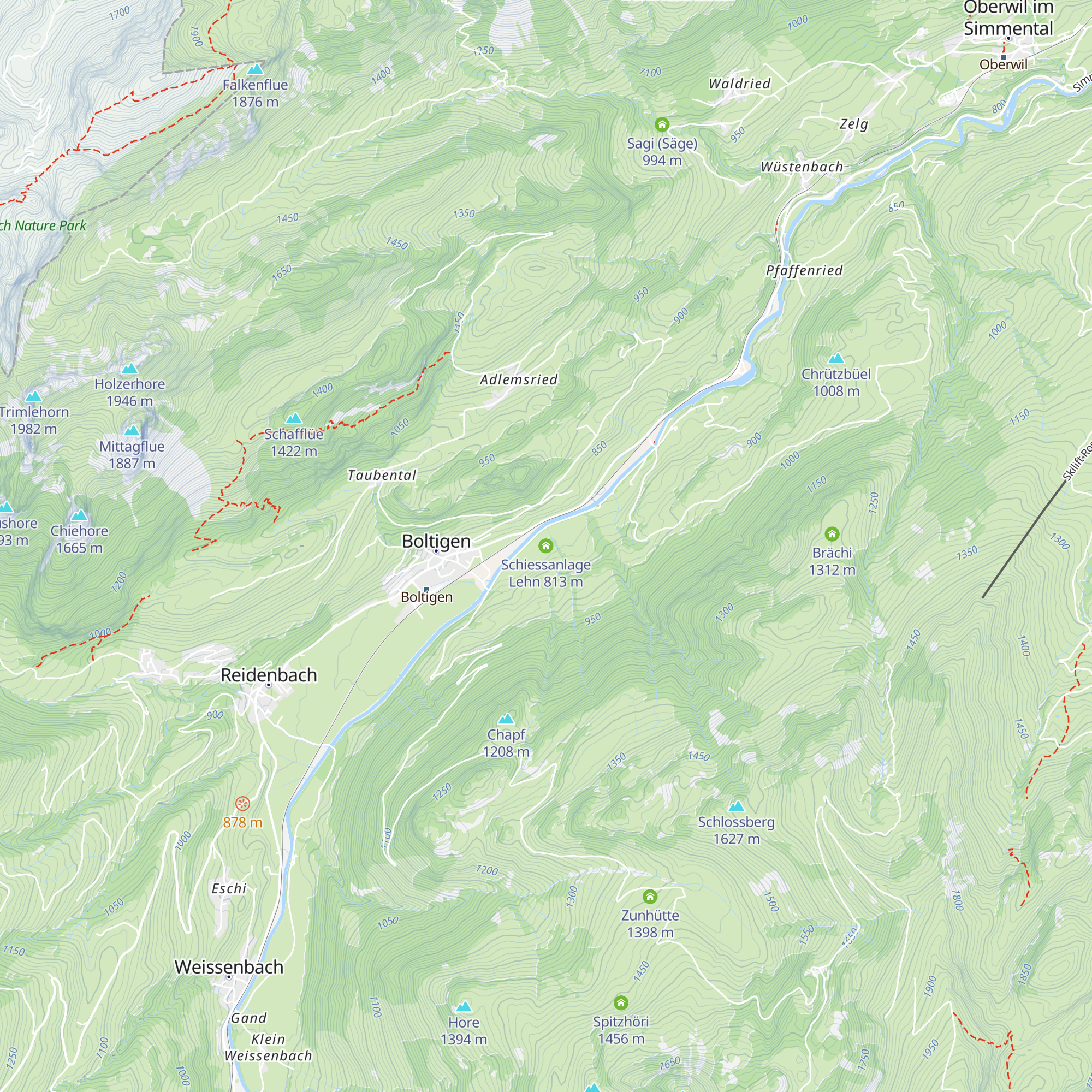 Schiessanlage Lehn map