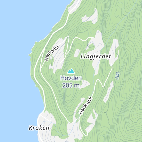 Map of Hovden