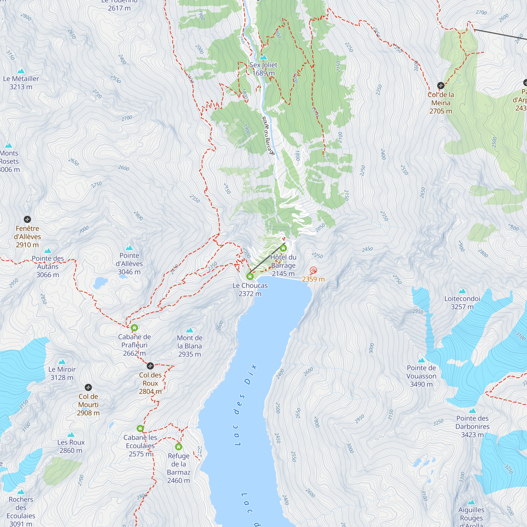Vannes de vidange map
