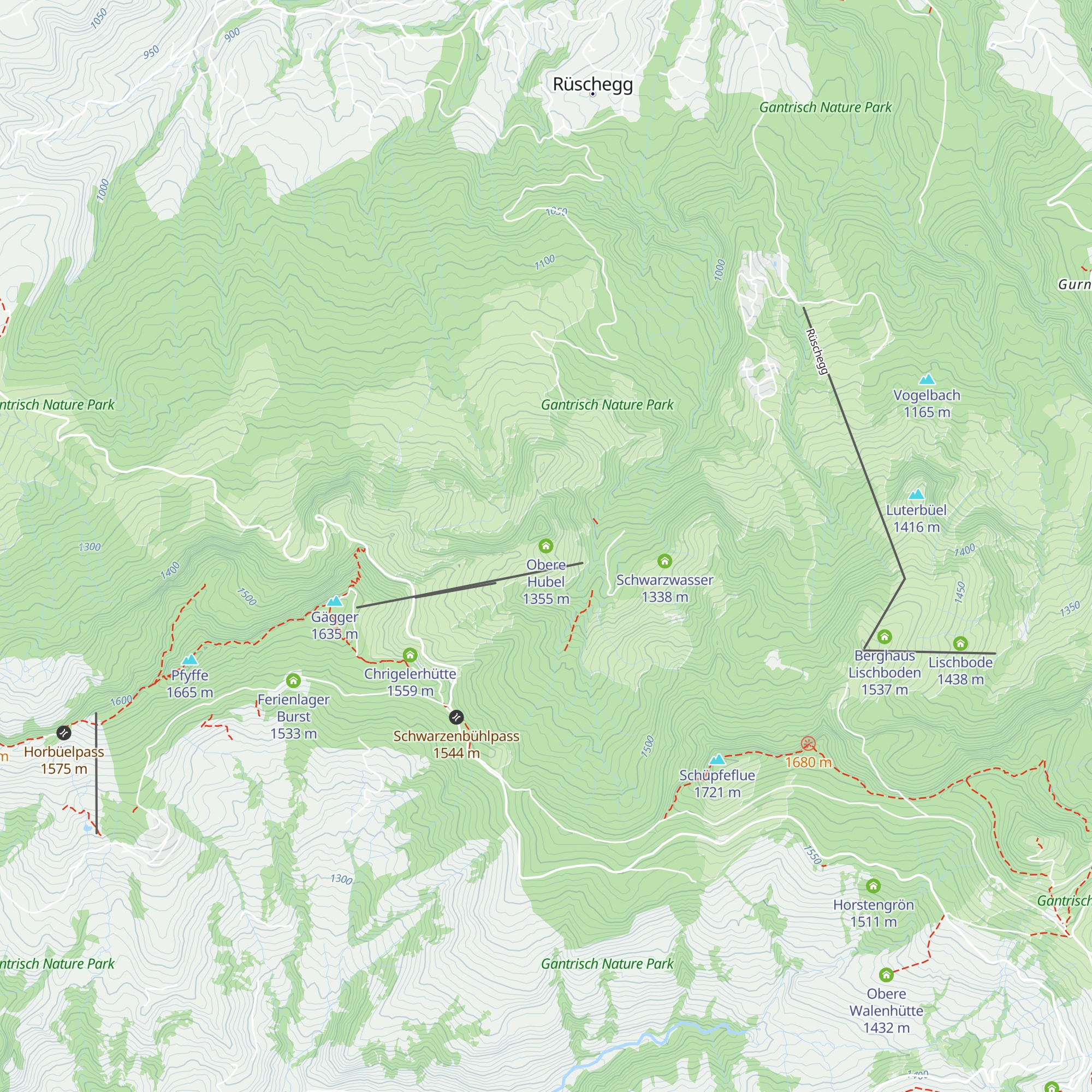 Obere Hubel map