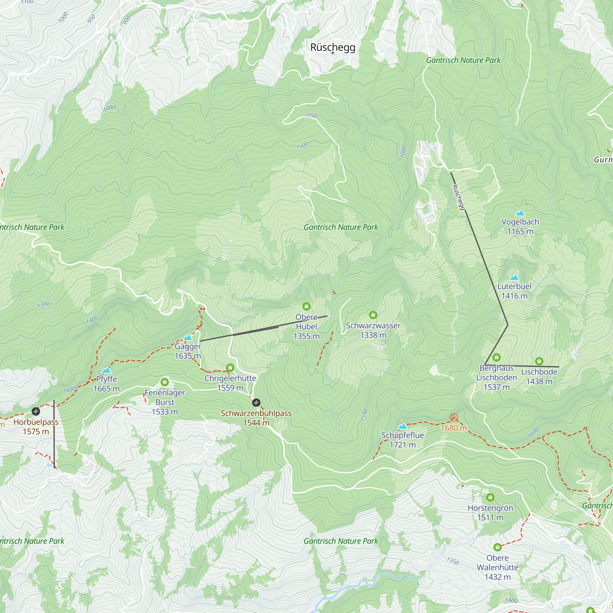 Obere Hubel map