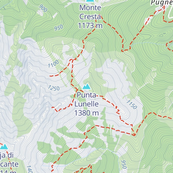 Map of Punta Lunelle