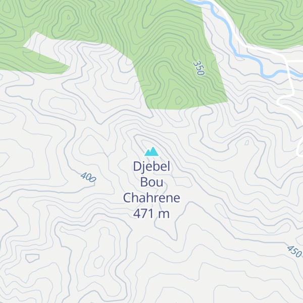 Map of Djebel Bou Chahrene