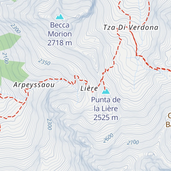Map of Bivacco La Lliée