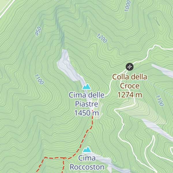 Map of Cima delle Piastre