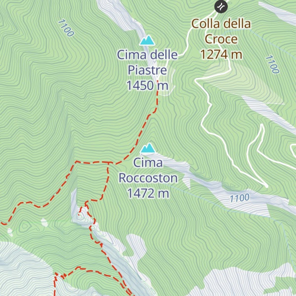 Map of Cima Roccoston