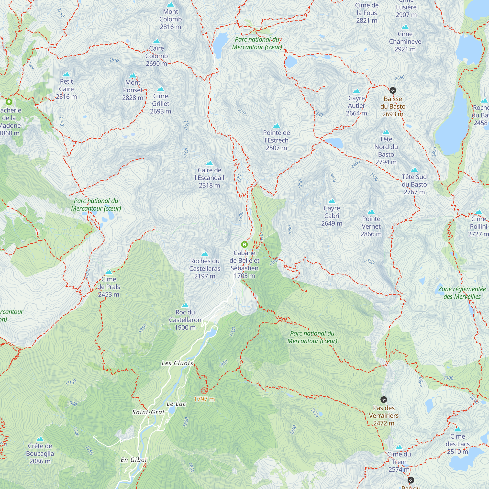 Cabane de Belle et Sébastien map