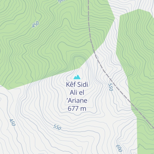 Map of Kêf Sidi Ali el ’Ariane