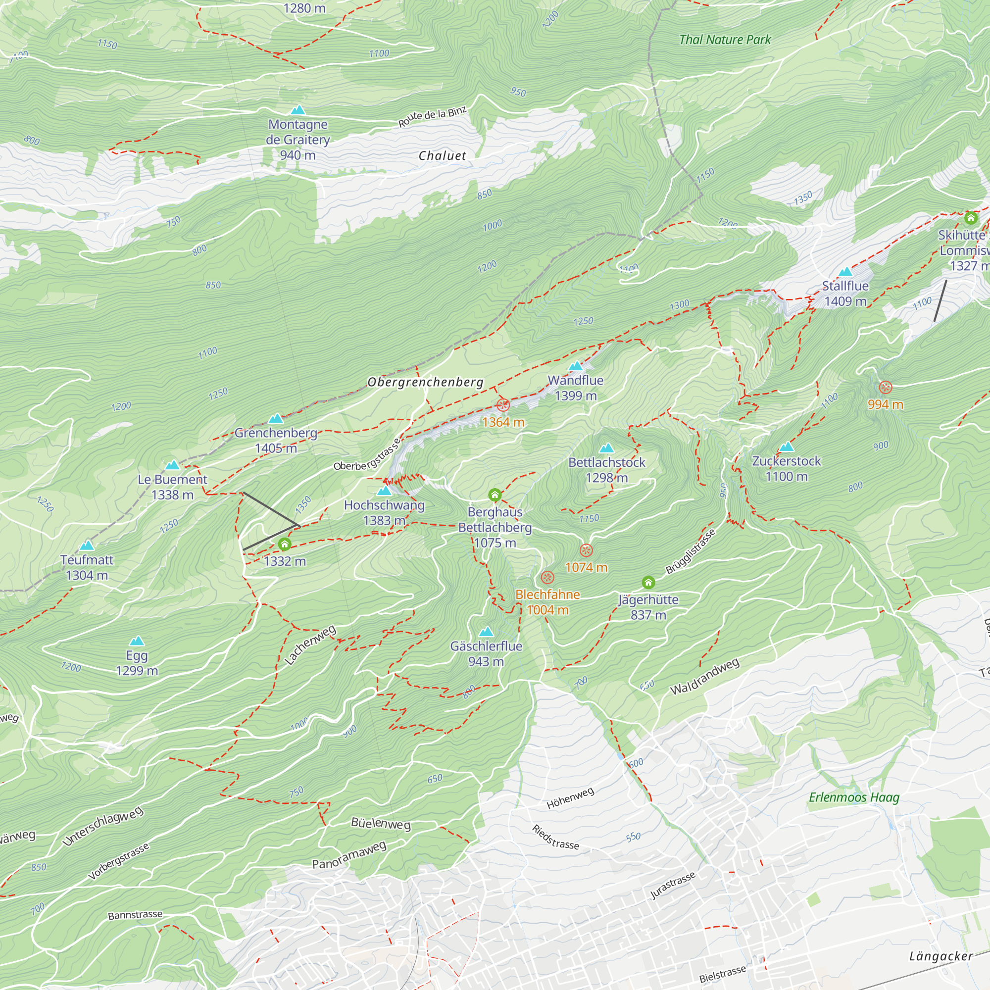 Berghaus Bettlachberg map