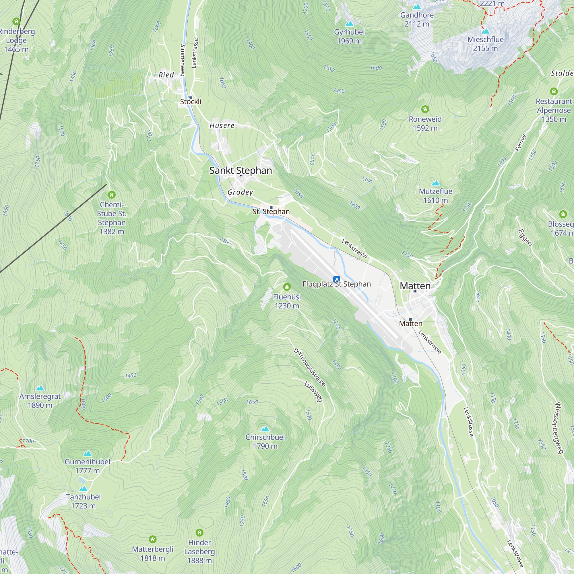 Fluehüsi map