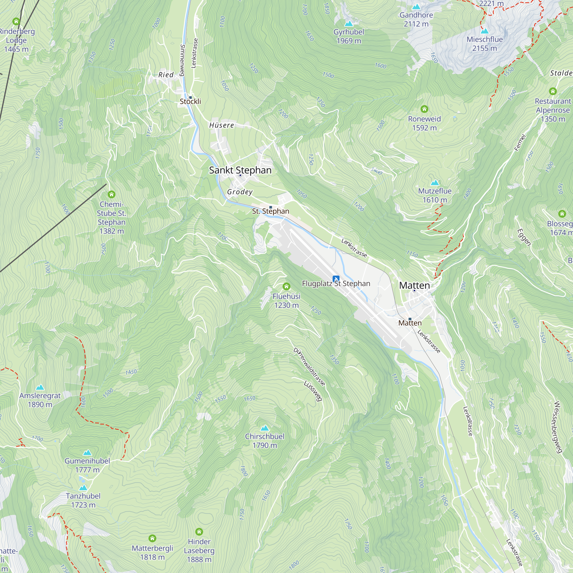 Fluehüsi map