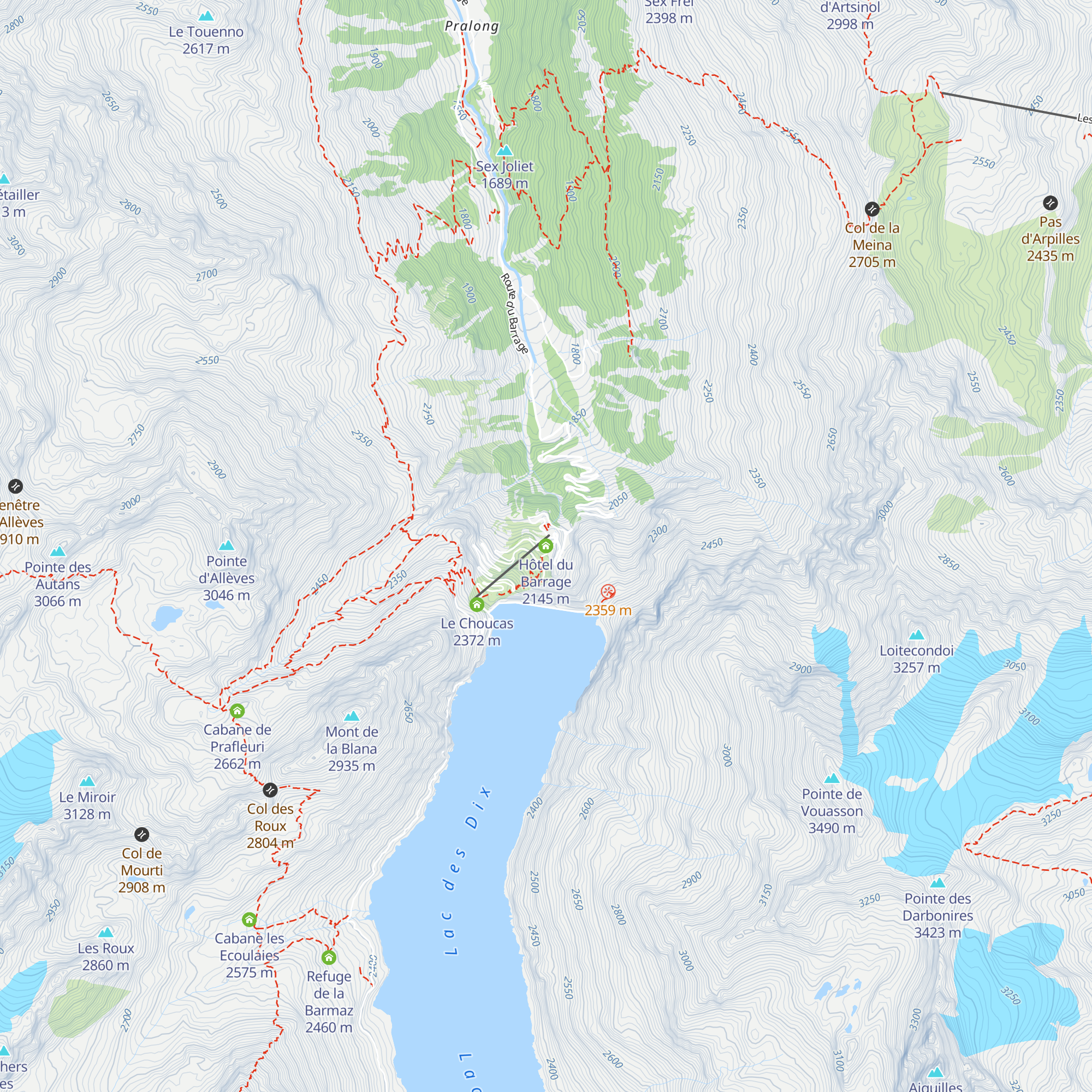Hôtel du Barrage map