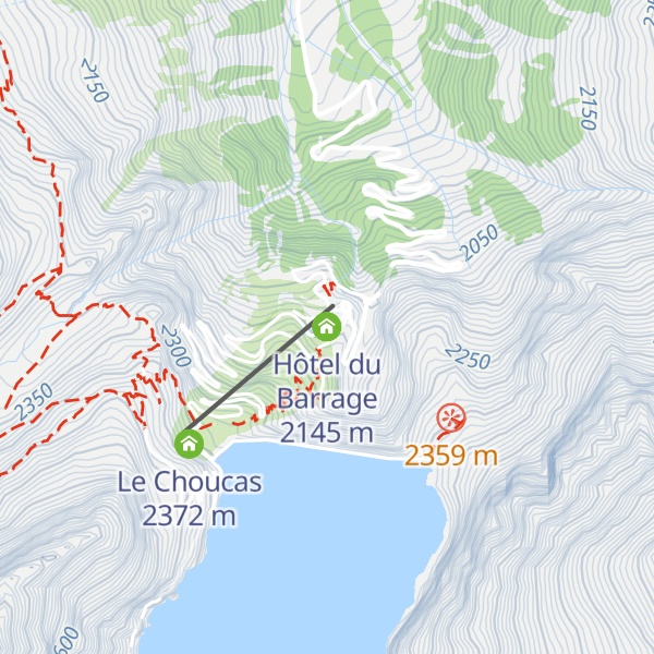 Map of Hôtel du Barrage