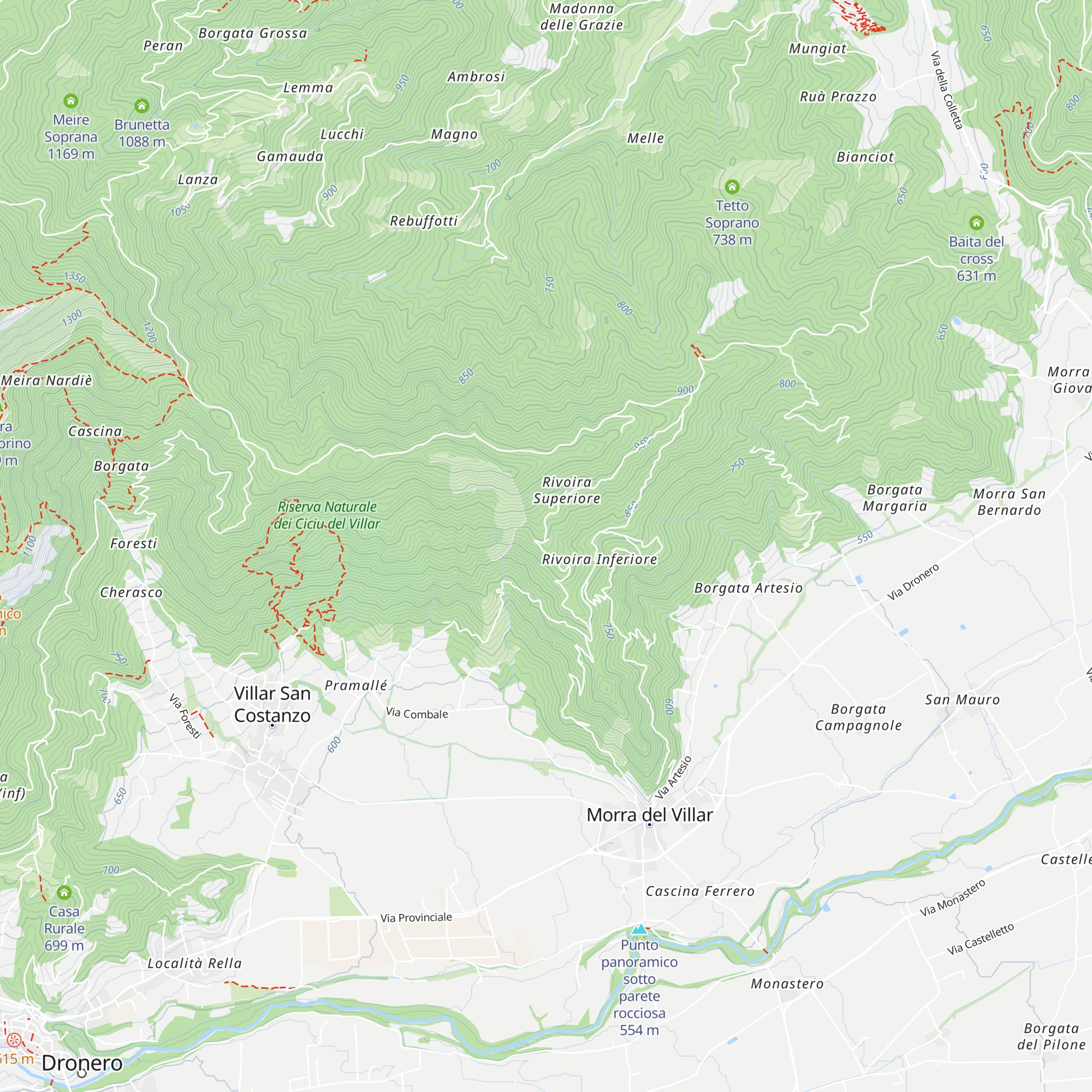 San Bernardo map
