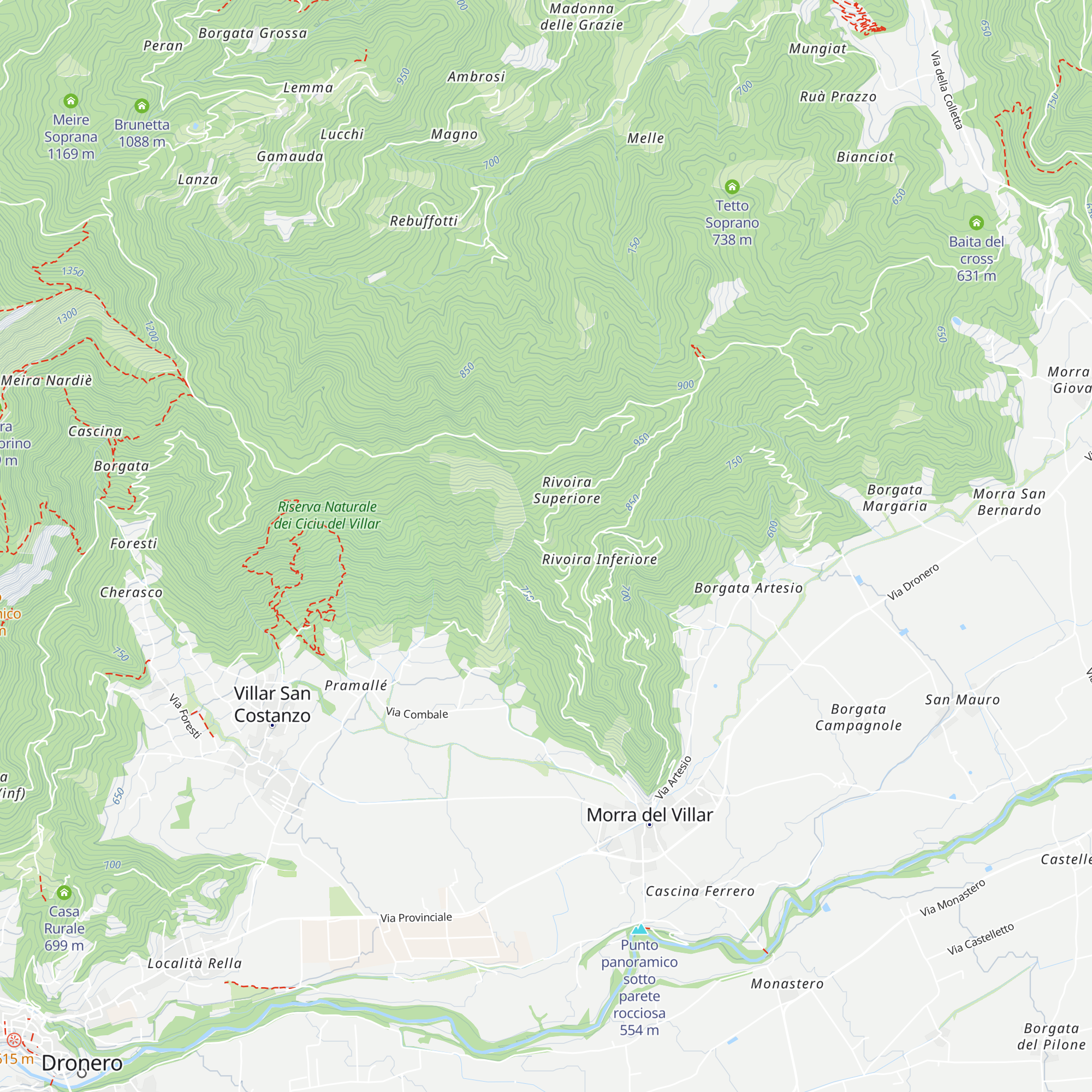 San Bernardo map