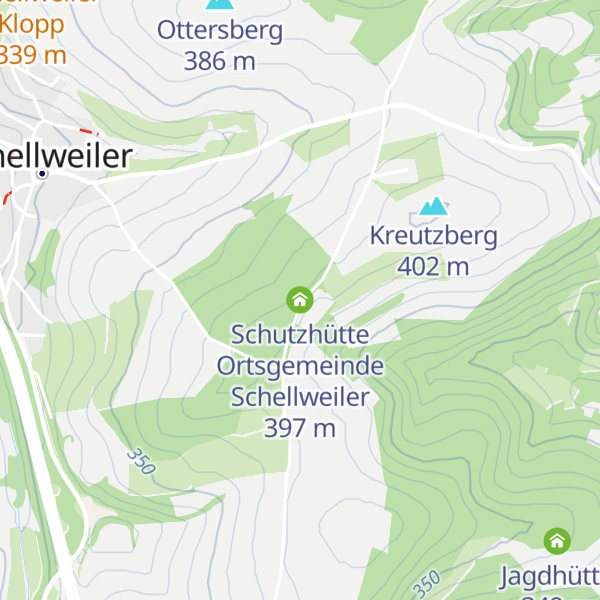Map of Schutzhütte Ortsgemeinde Schellweiler