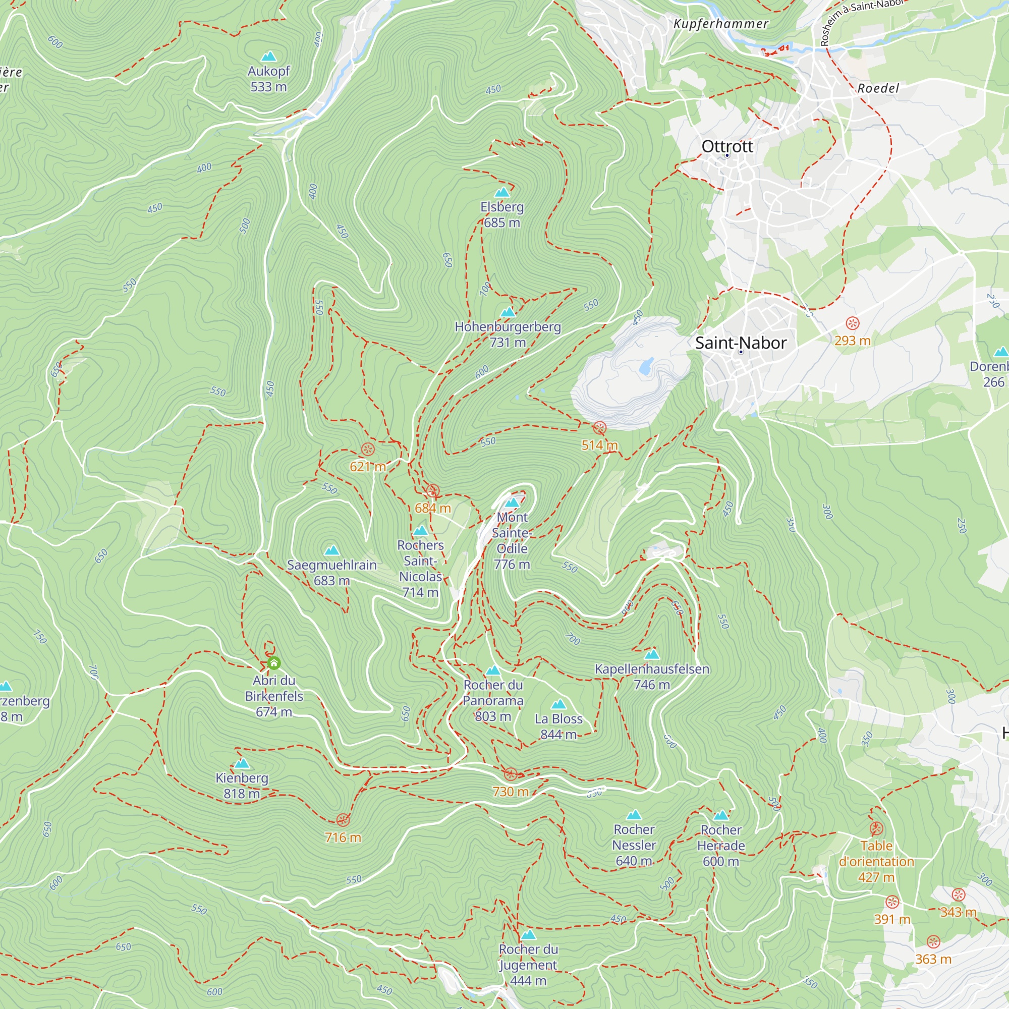 Hôtel du Mont Sainte-Odile map
