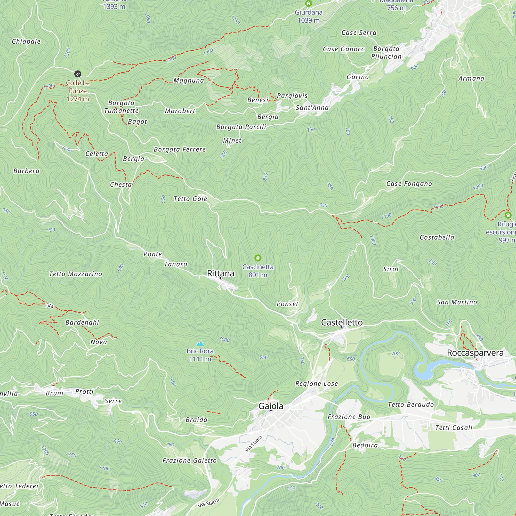 Cascinetta map