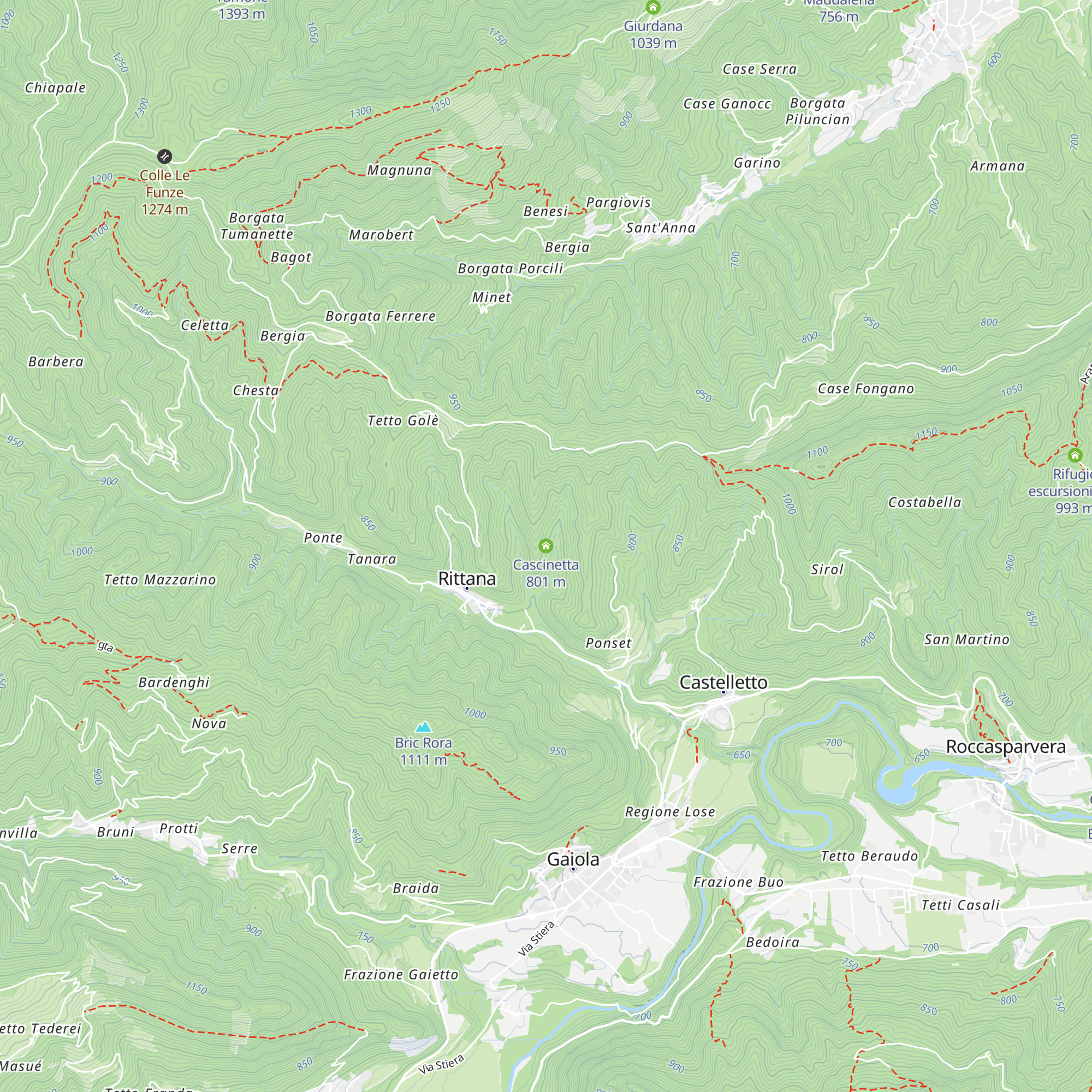 Cascinetta map