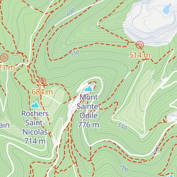 Map of Mont Sainte-Odile