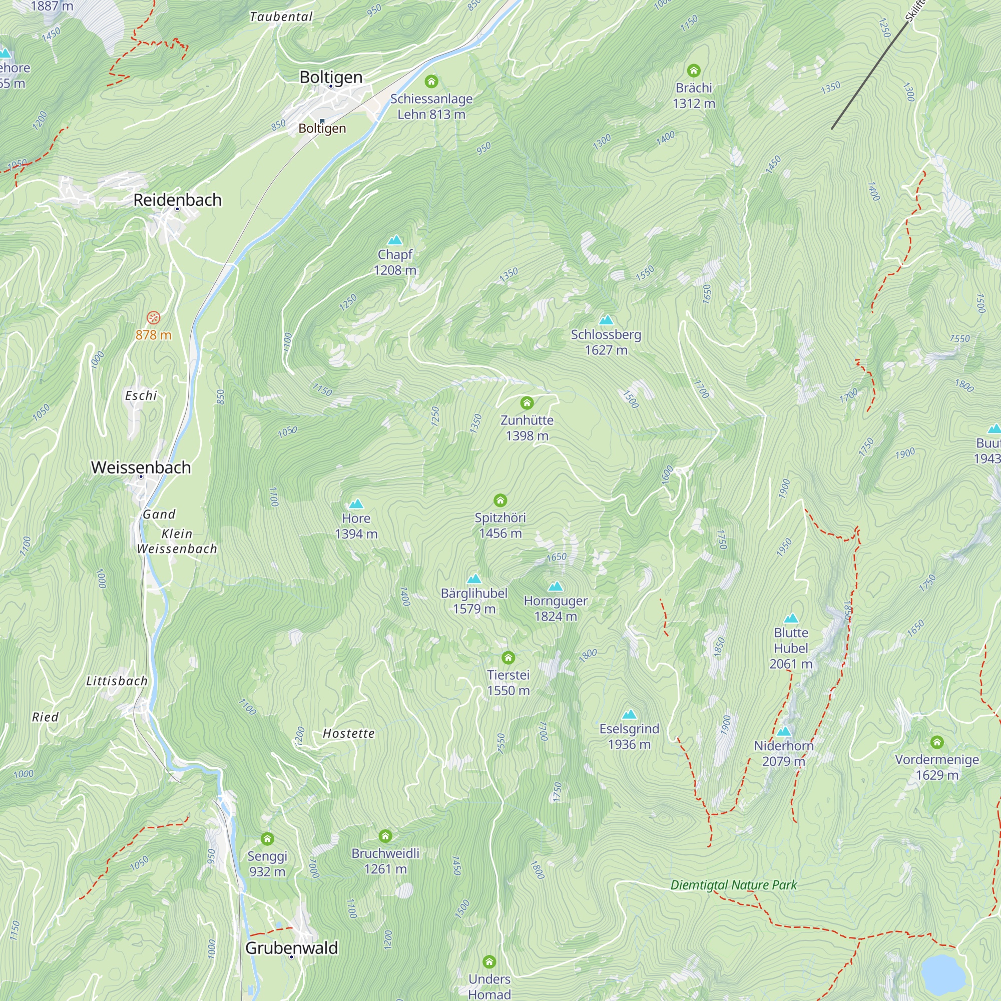 Spitzhöri map