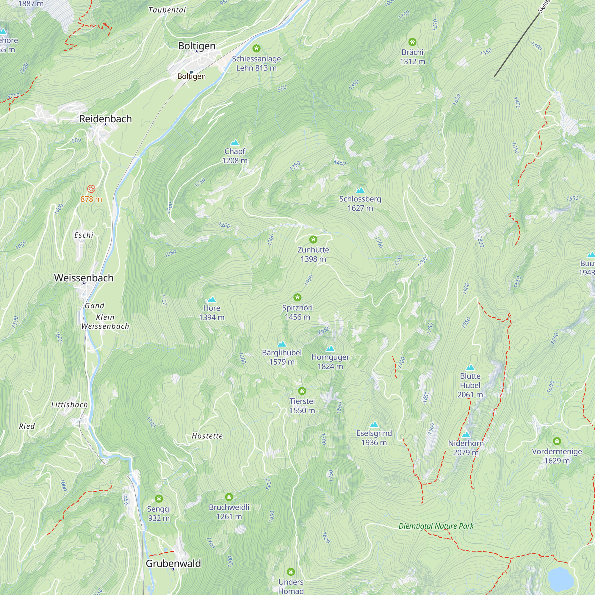 Spitzhöri map