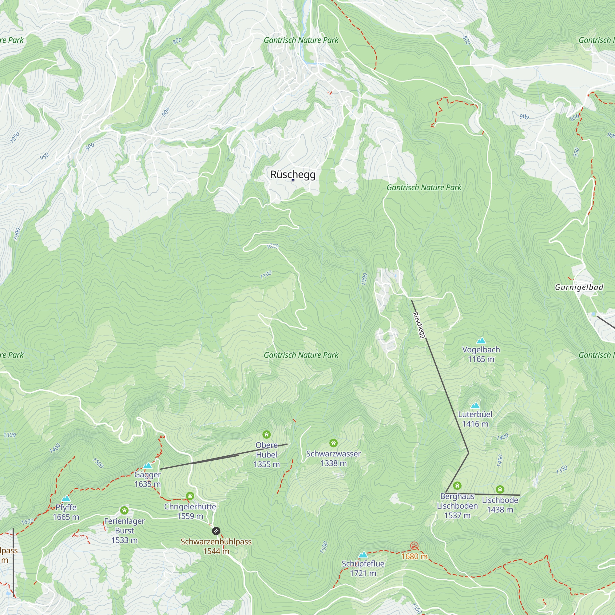 Schutzhütte map