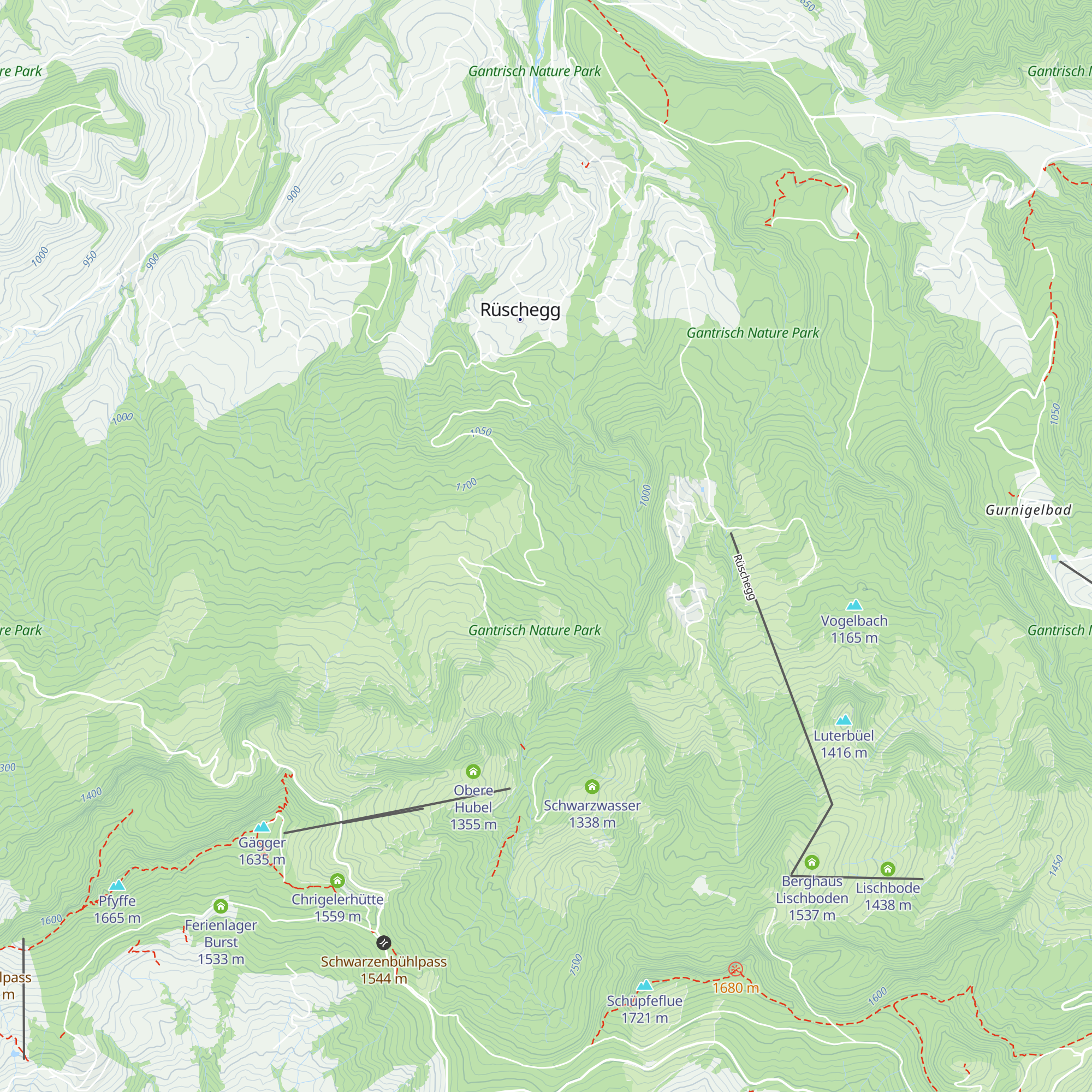 Schutzhütte map