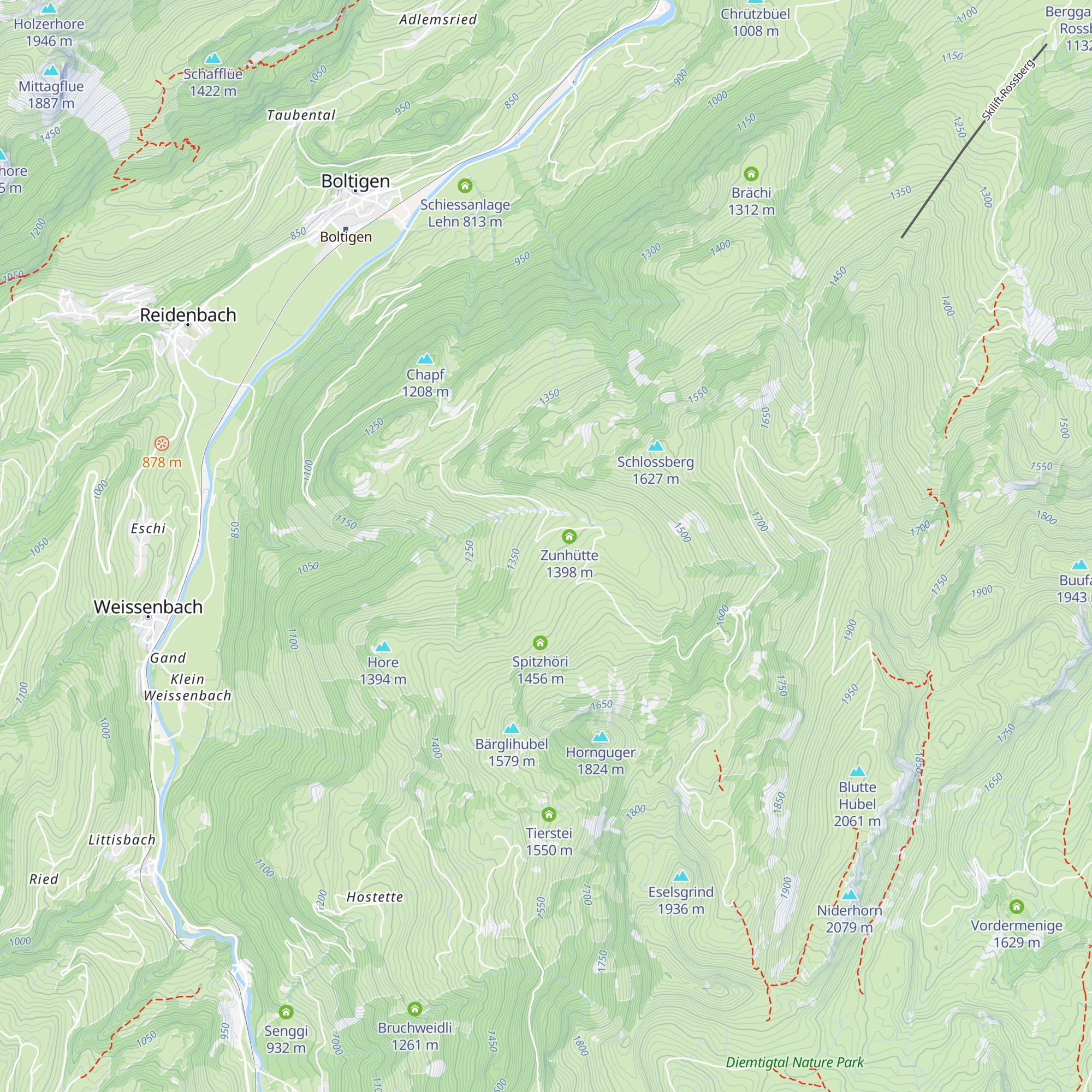 Niderhornhütte map