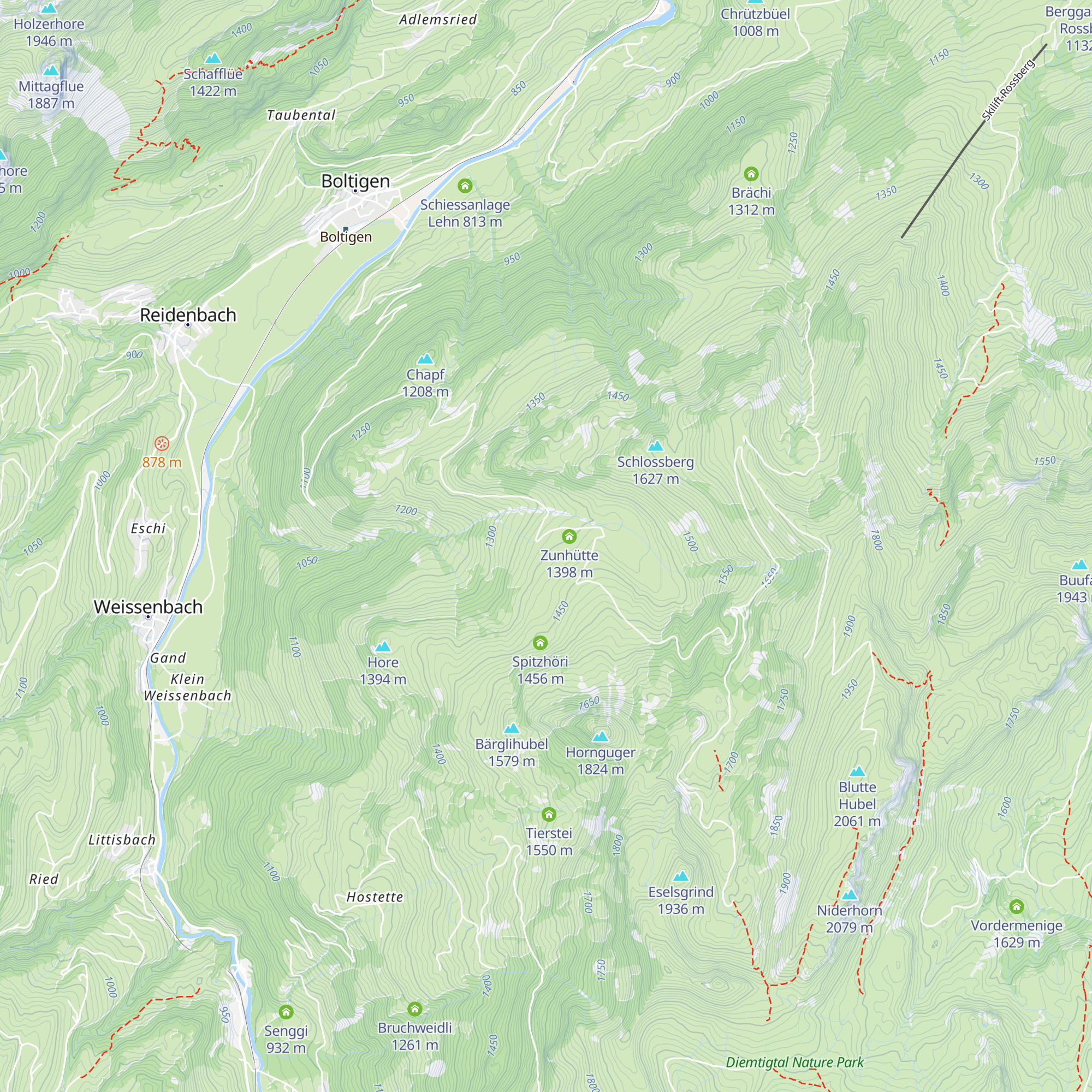 Niderhornhütte map