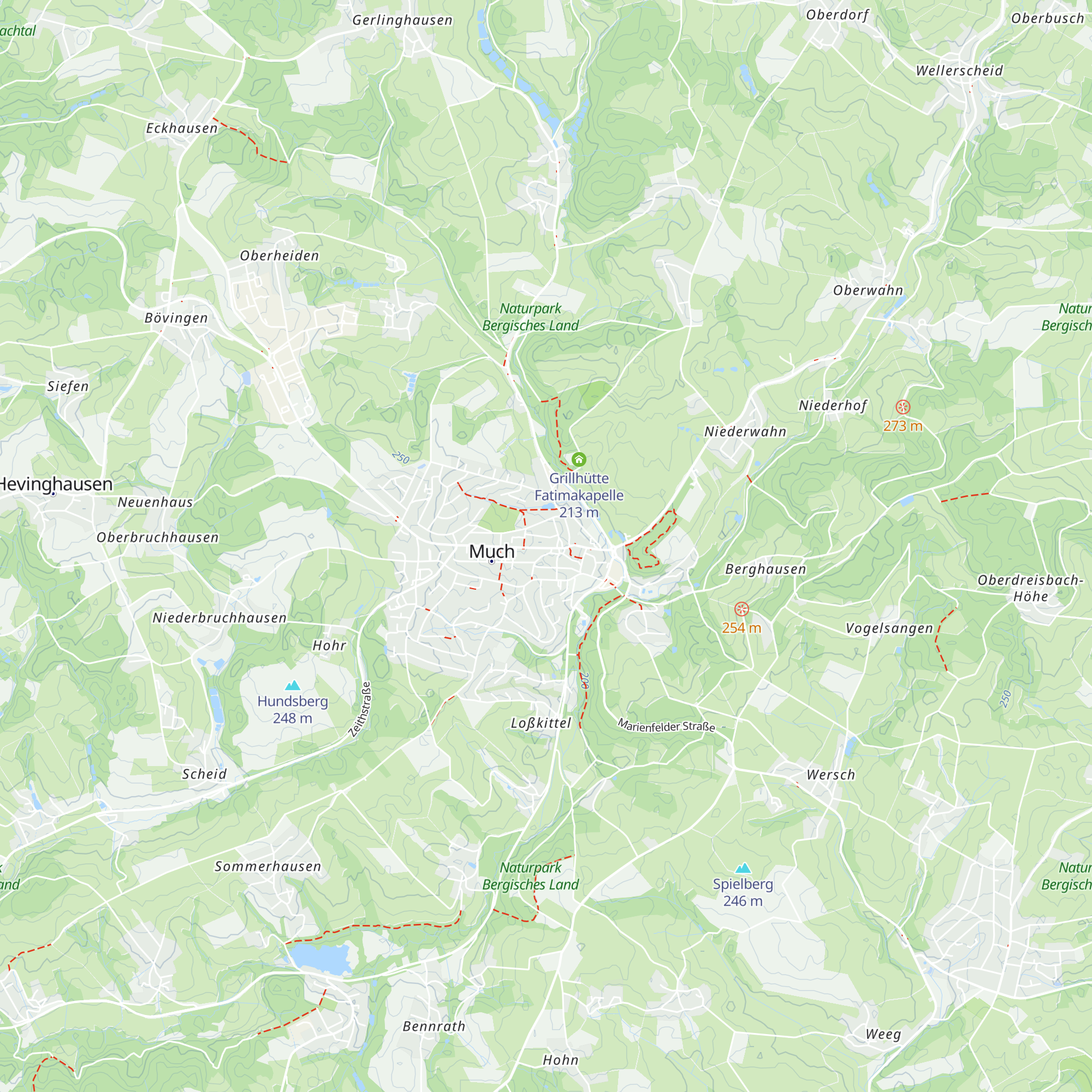 Tourismusbüro der Gemeinde Much map