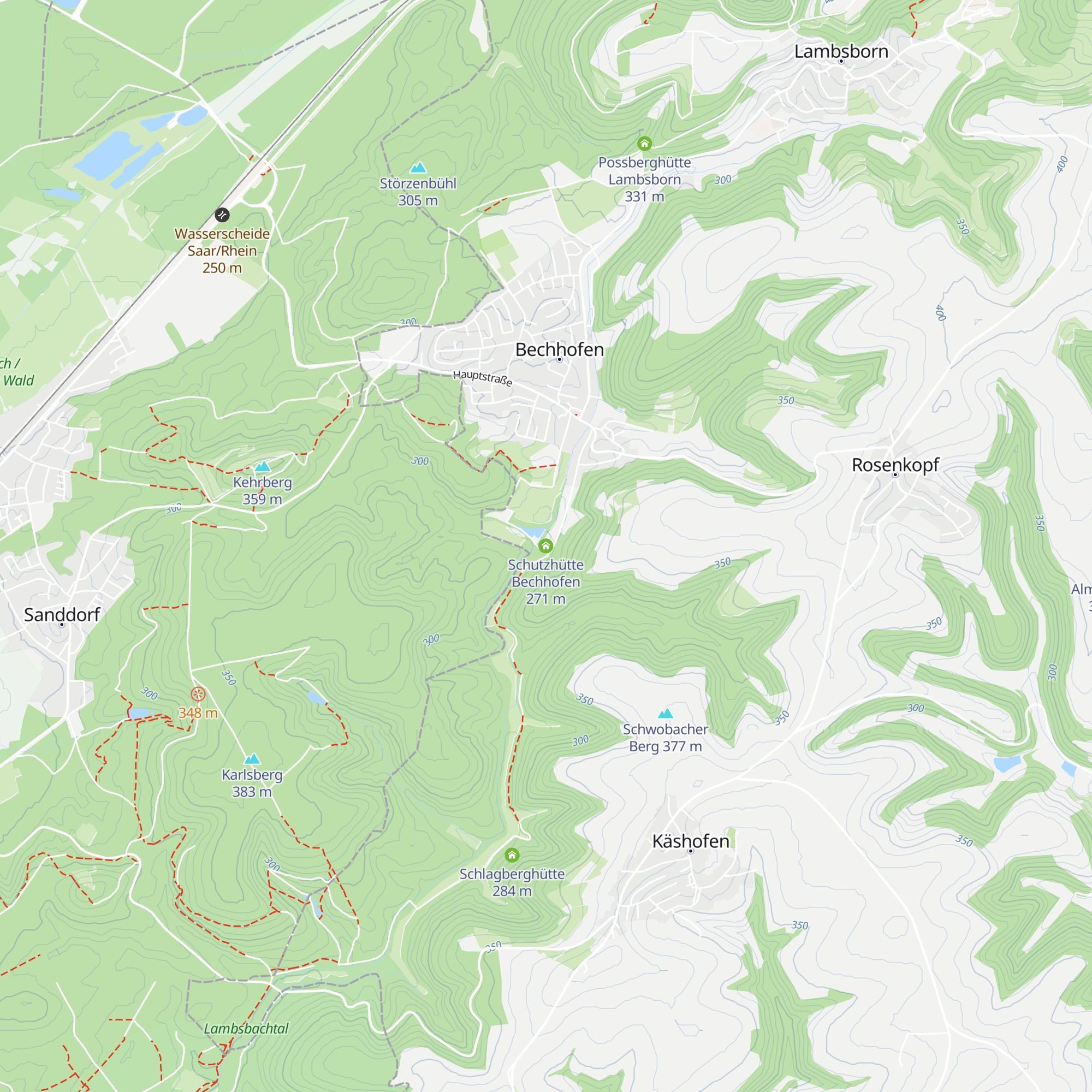 Schutzhütte Bechhofen map