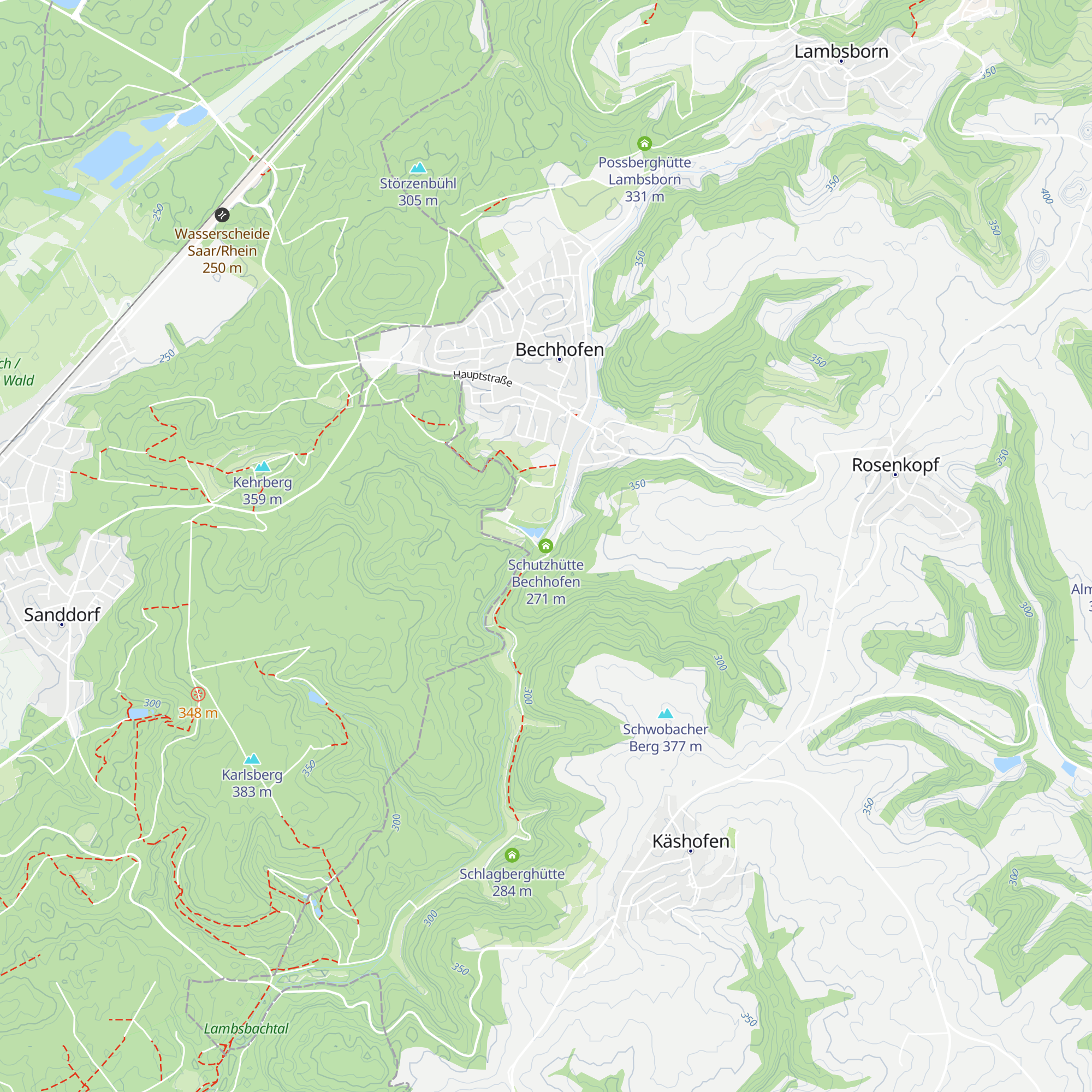 Schutzhütte Bechhofen map