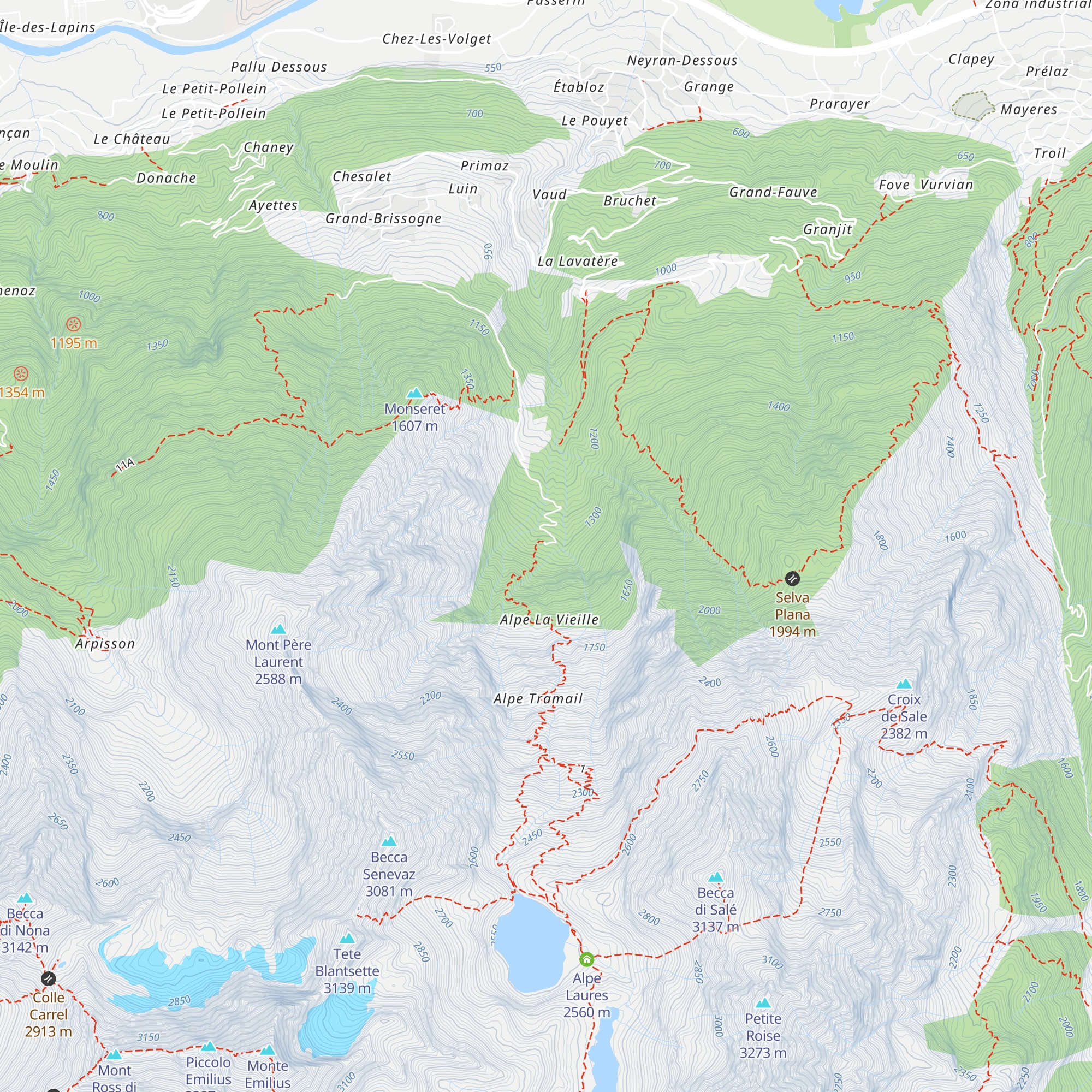 Centrale idroelettrica Laghi di Laures map