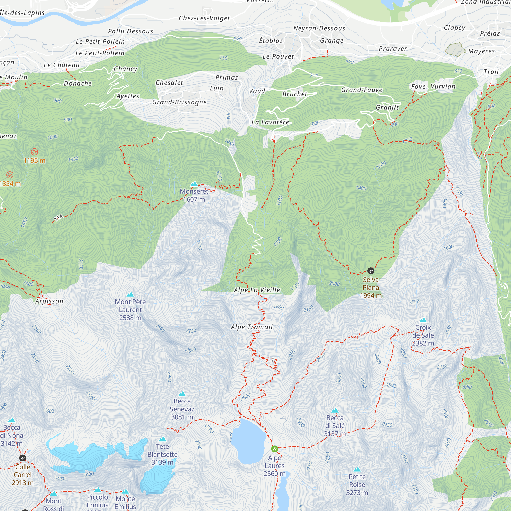 Centrale idroelettrica Laghi di Laures map