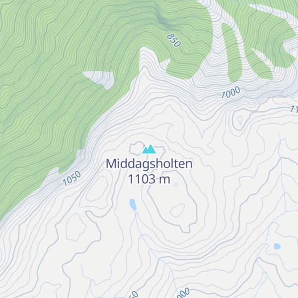 Map of Middagsholten