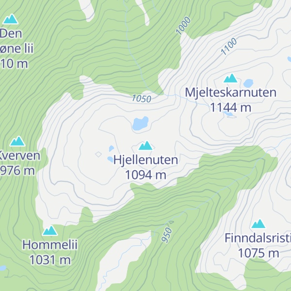 Map of Hjellenuten