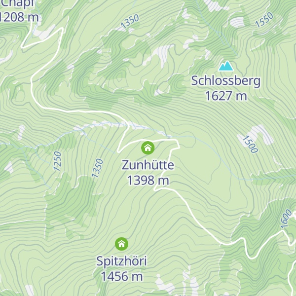 Map of Zunhütte