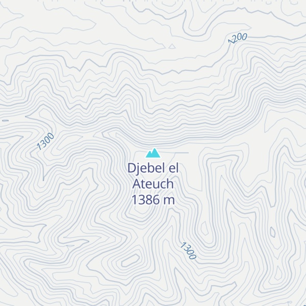 Map of Djebel el Ateuch