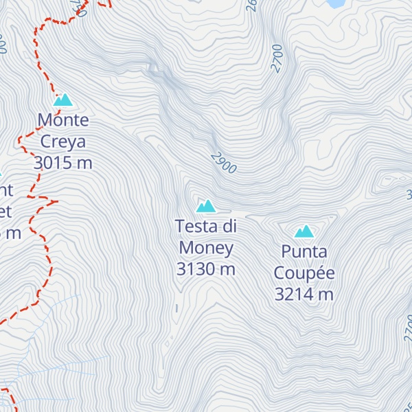 Map of Testa di Money