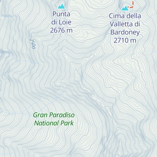 Map of Punta del Rossin