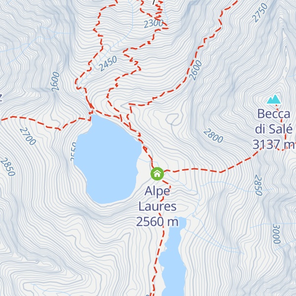 Map of Bivacco Ernesto Ménabréaz