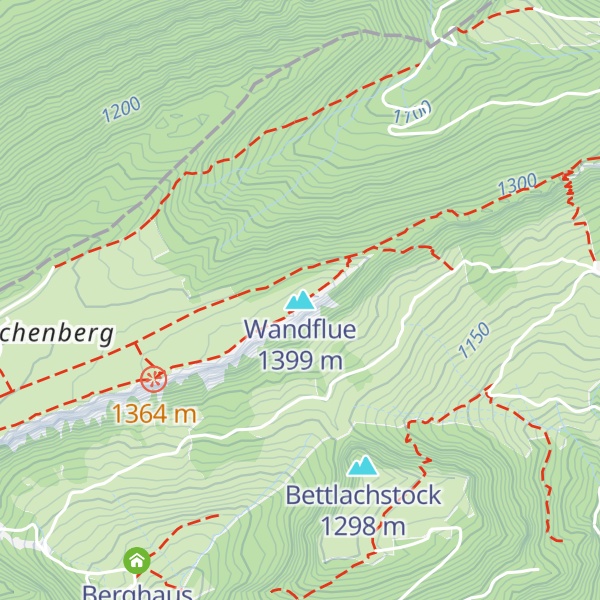 Map of Wandflue