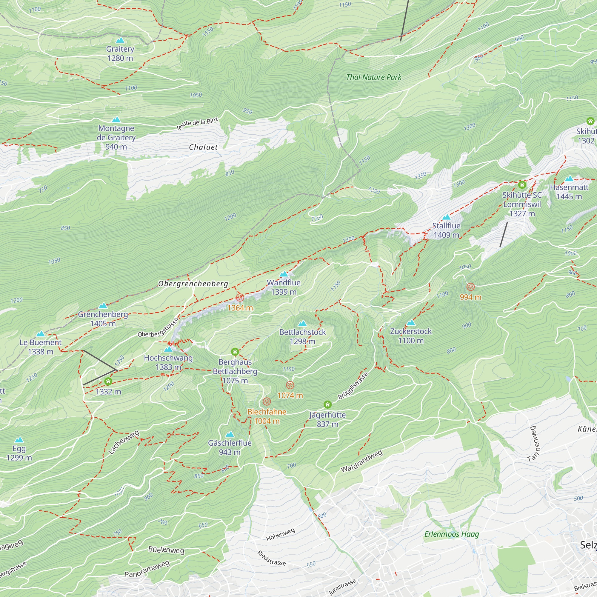 Skihütte Skiclub Selzach map