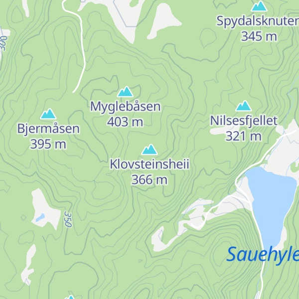 Map of Klovsteinsheii