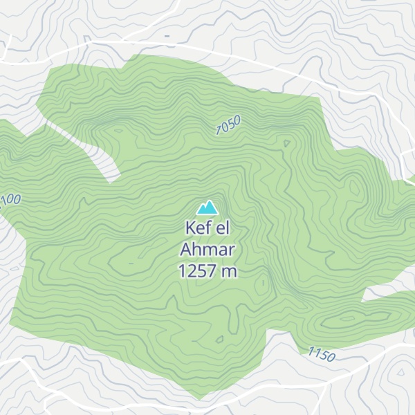 Map of Kef el Ahmar
