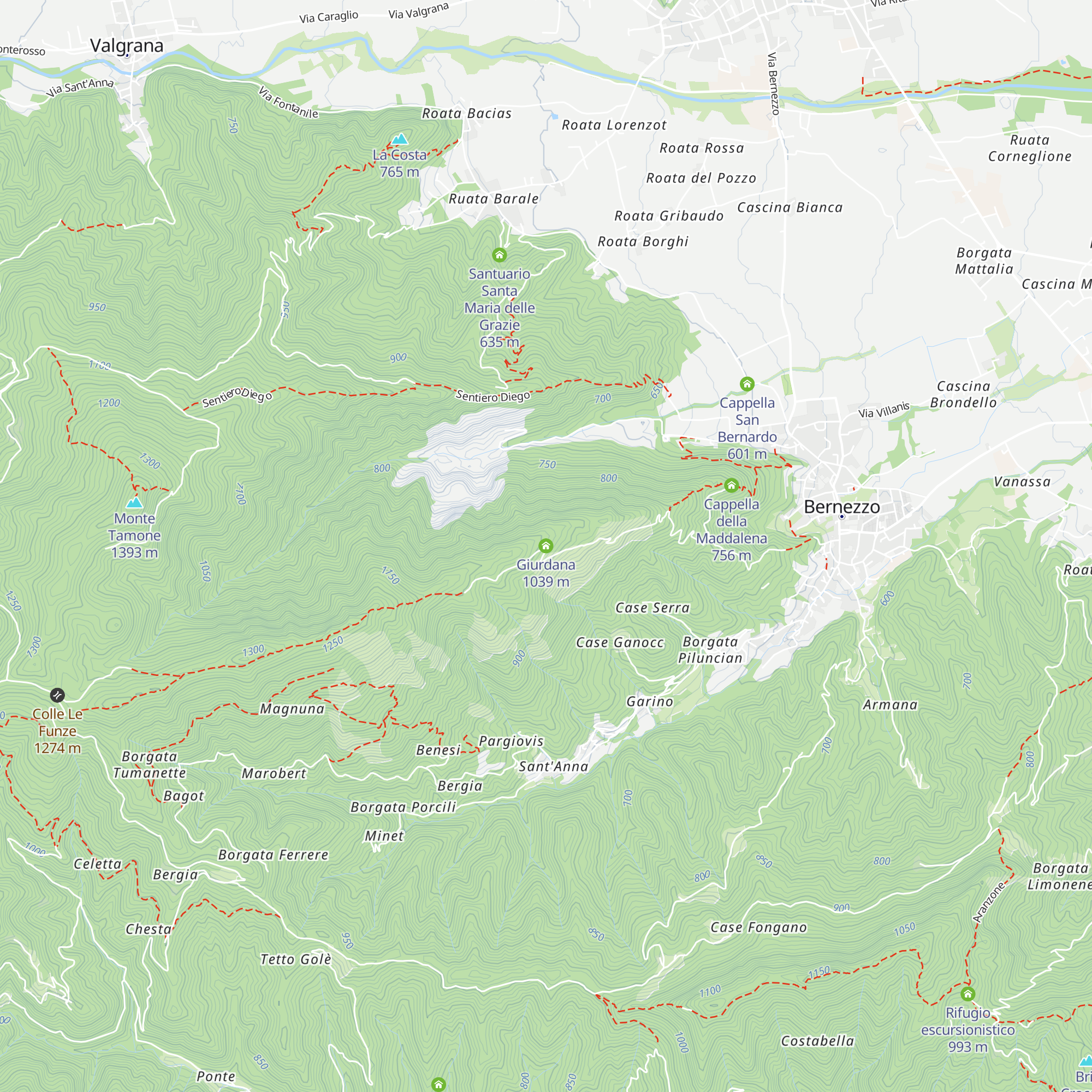 Giurdana map