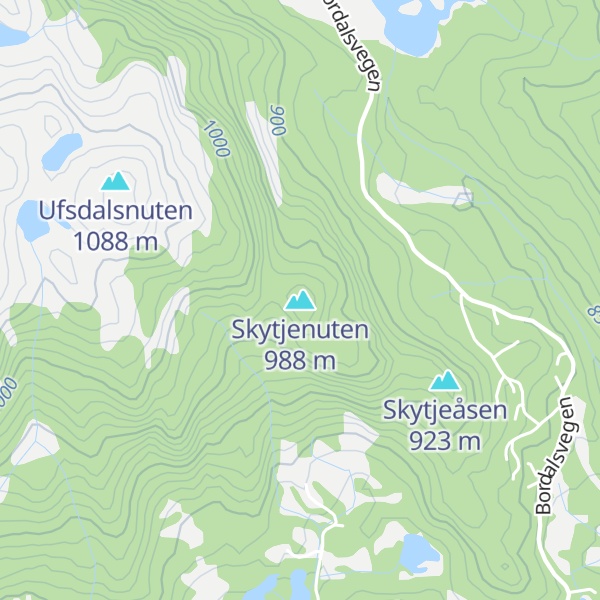 Map of Skytjenuten