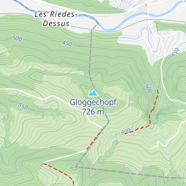 Map of Gloggechopf