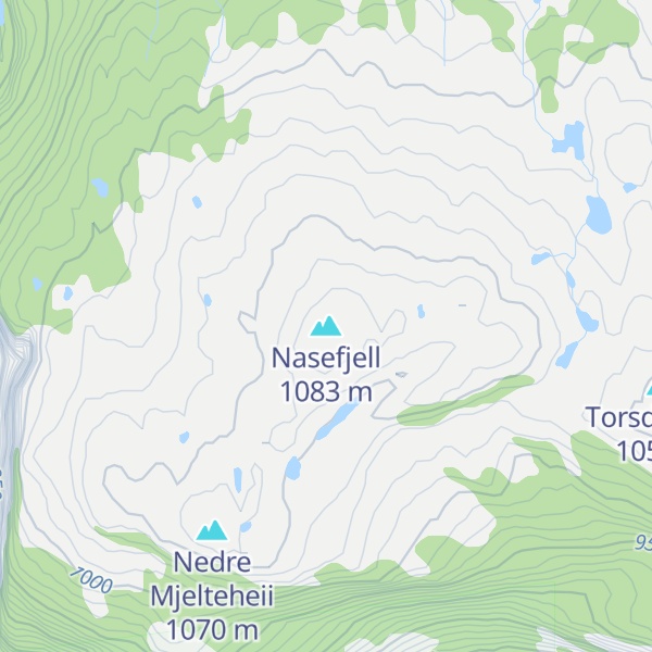 Map of Nasefjell